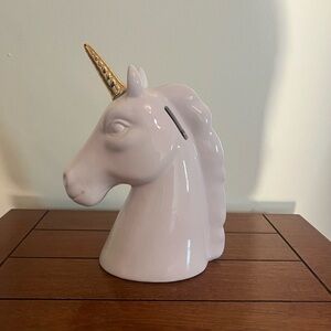 Unicorn Head Coin Bank